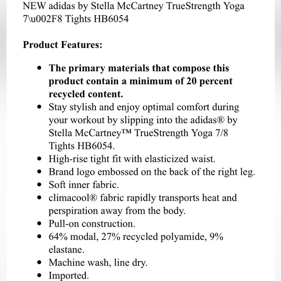 Adidas by Stella McCartney legging HB6054 - Picture 13 of 14